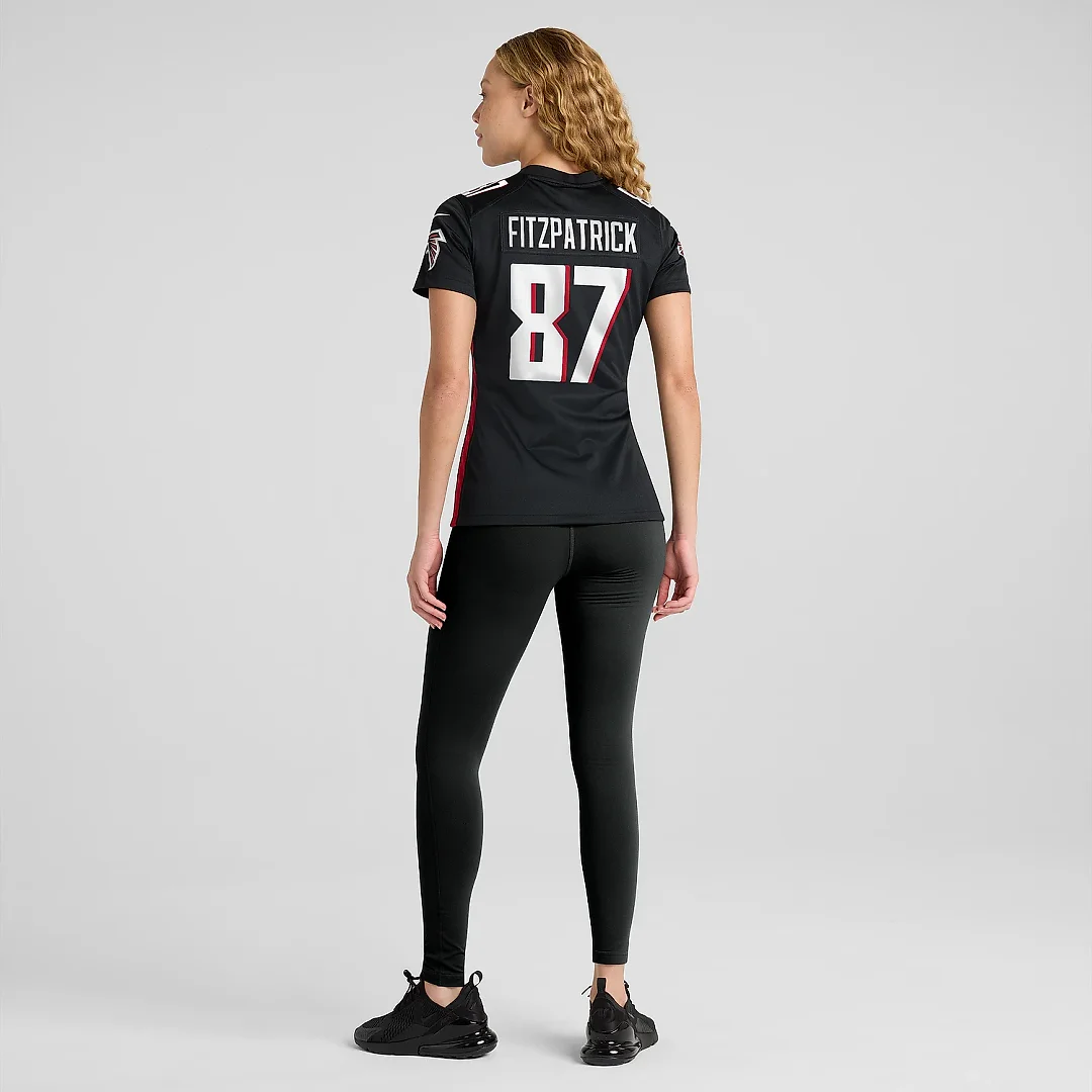 Zennovawear Women's John FitzPatrick Atlanta Falcons Black Game Player Jersey