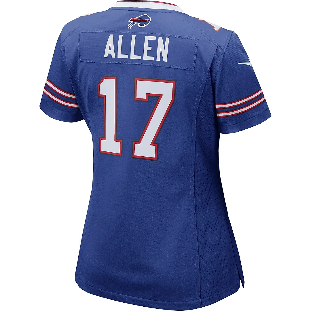 Zennovawear Women's Josh Allen Royal Buffalo Bills Game Jersey