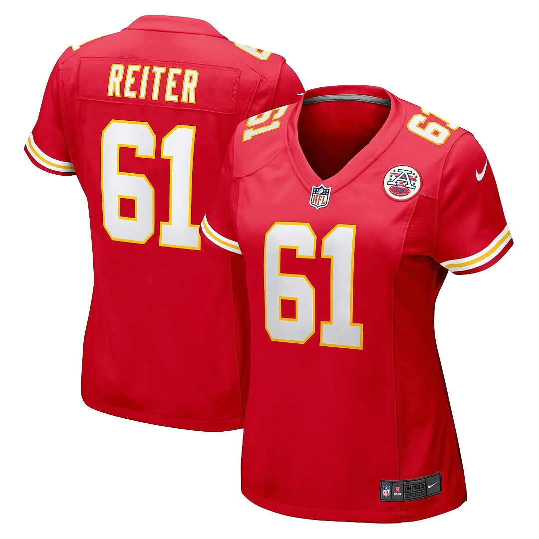 Zennovawear Women's Kansas City Chiefs Austin Reiter Red Game Player Jersey