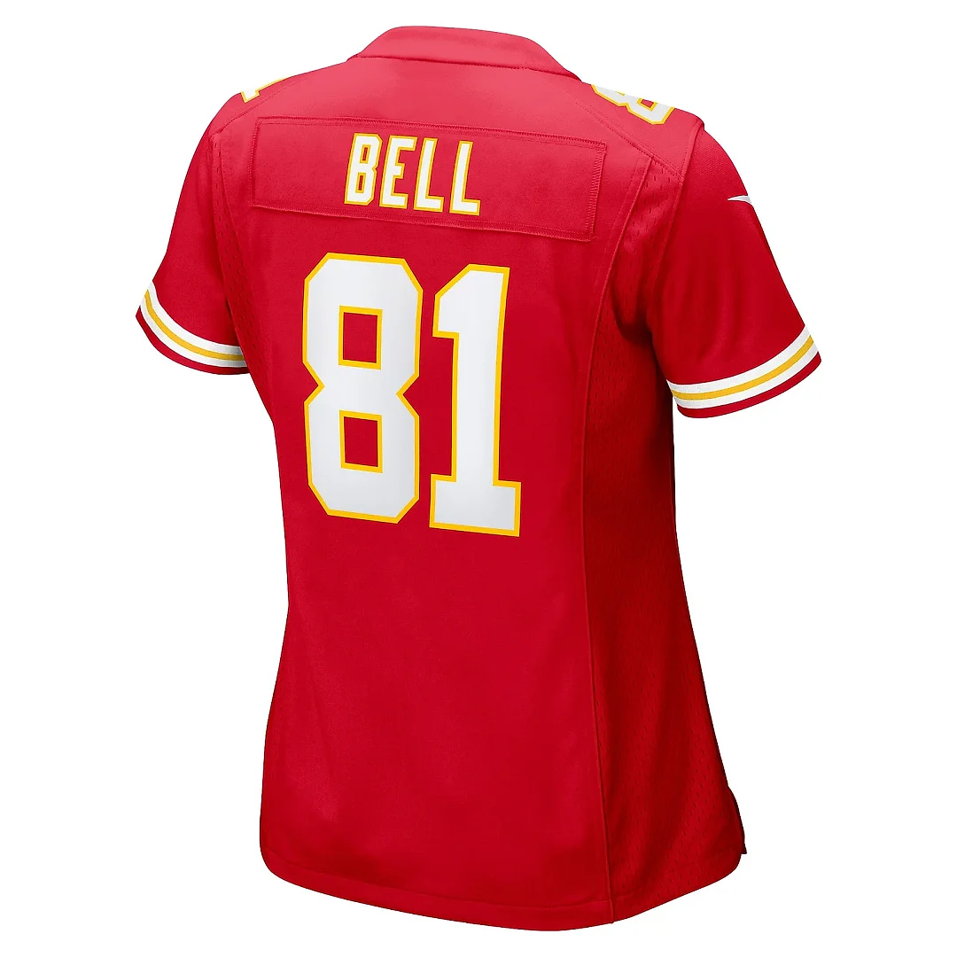 Zennovawear Women's Kansas City Chiefs Blake Bell Red Game Player Jersey