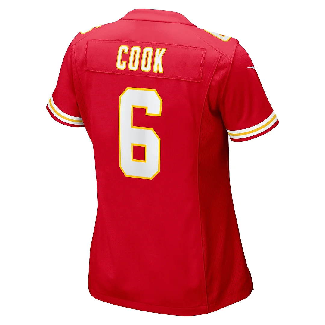 Zennovawear Women's Kansas City Chiefs Bryan Cook Red Game Player Jersey