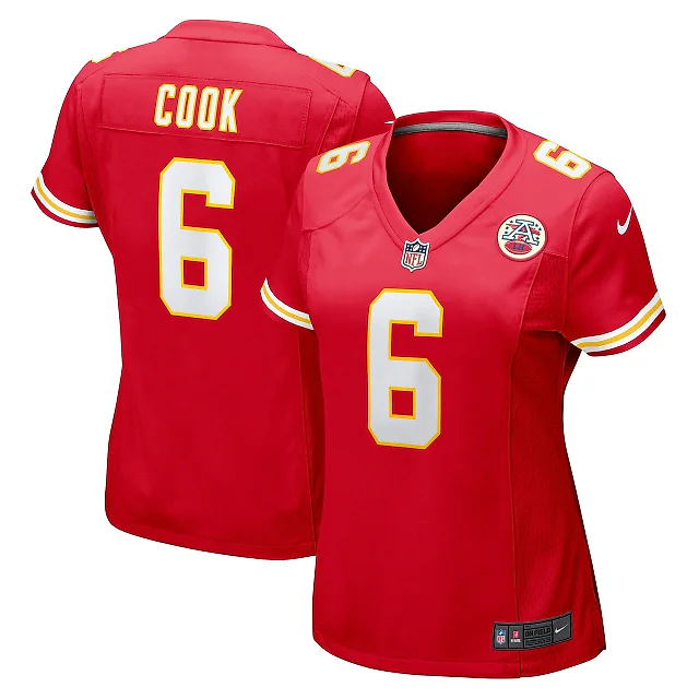 Zennovawear Women's Kansas City Chiefs Bryan Cook Red Game Player Jersey