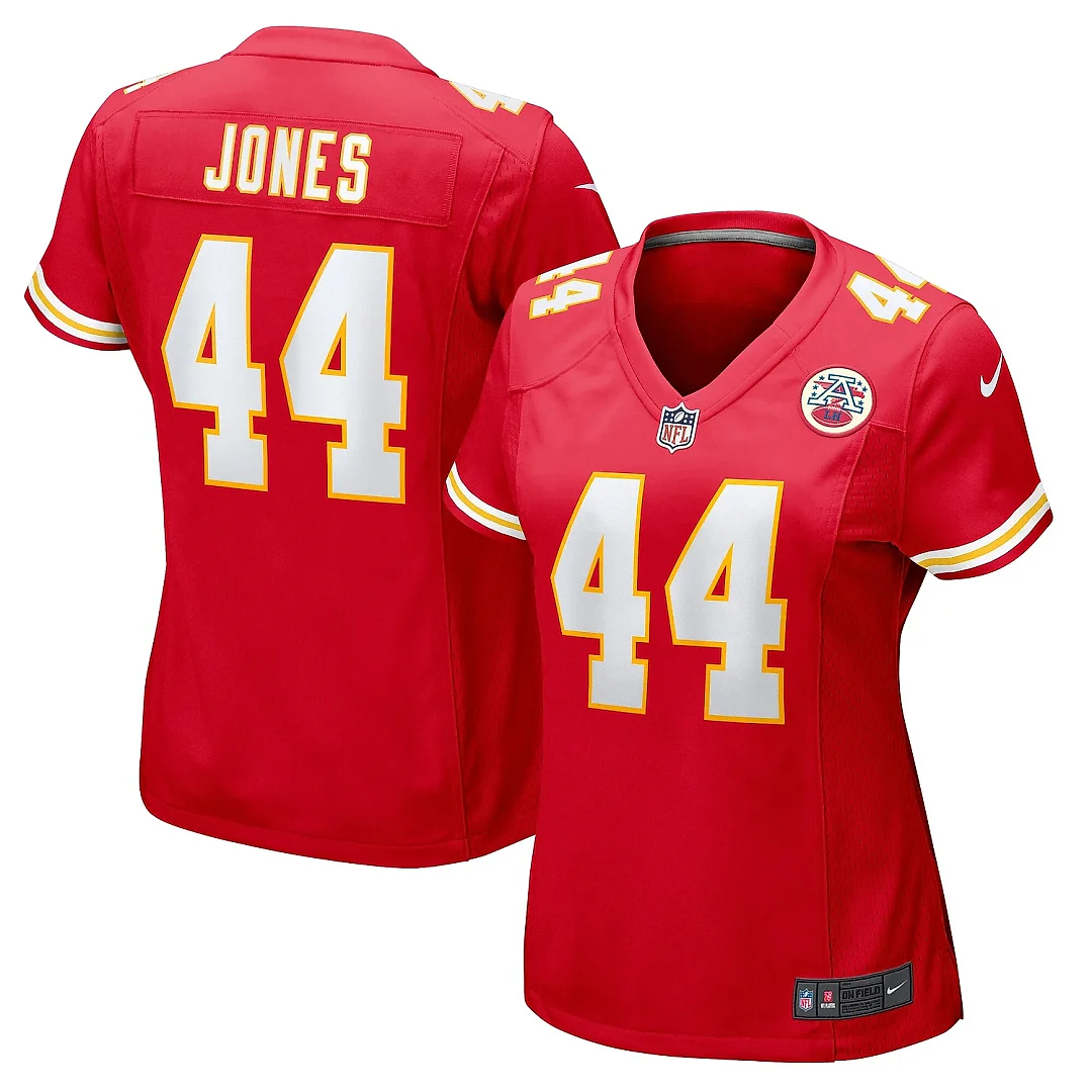 Zennovawear Women's Kansas City Chiefs Cam Jones Red Game Jersey