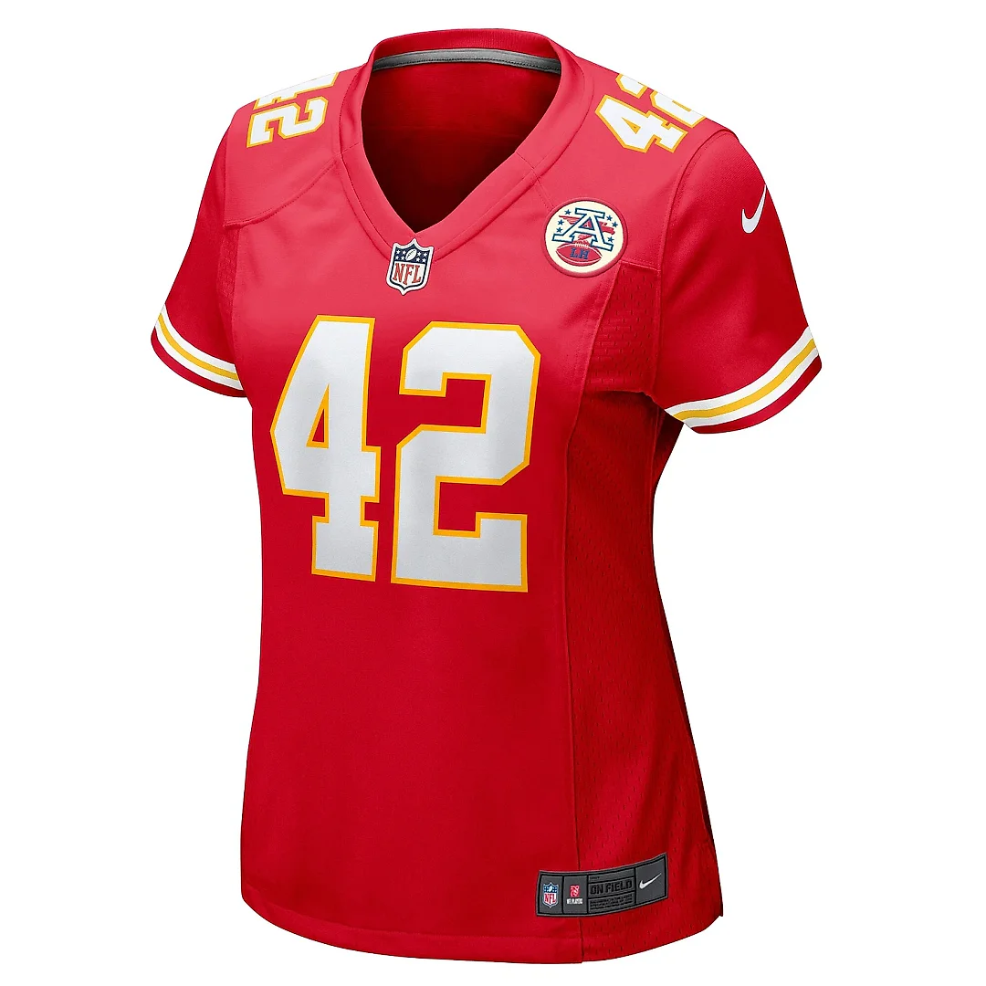 Zennovawear Women's Kansas City Chiefs Carson Steele Red Game Jersey