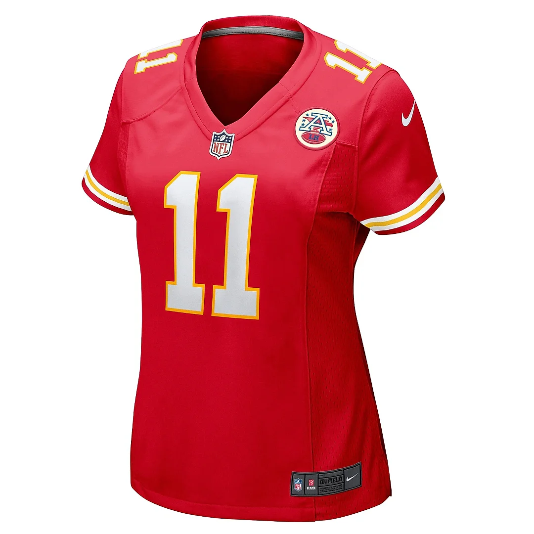 Zennovawear Women's Kansas City Chiefs Carson Wentz Red Game Jersey