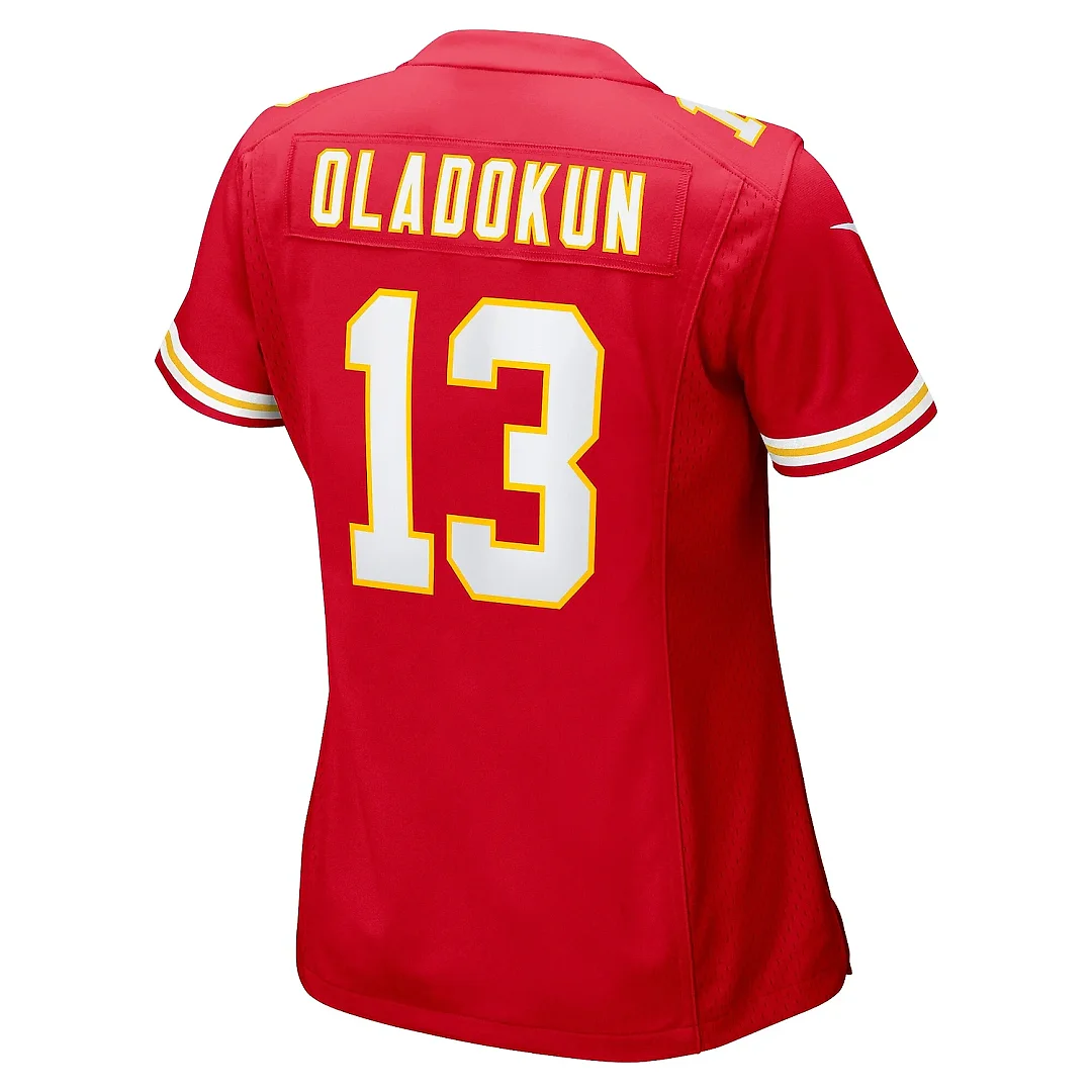 Zennovawear Women's Kansas City Chiefs Chris Oladokun Red Game Jersey