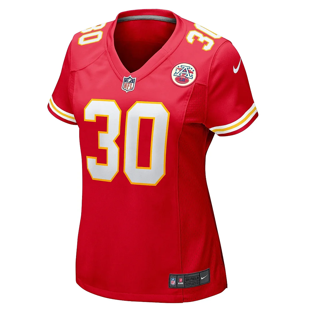 Zennovawear Women's Kansas City Chiefs Chris Roland-Wallace Red Game Jersey