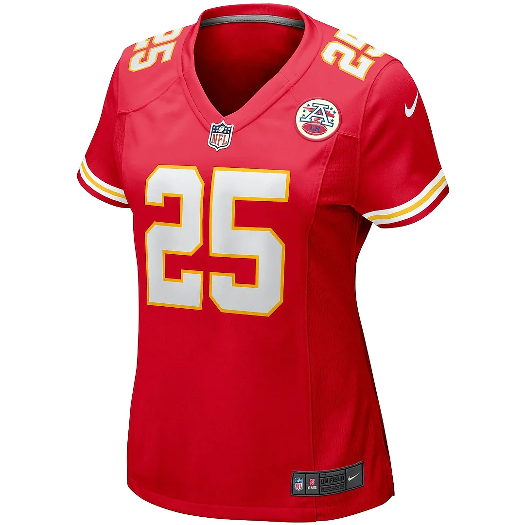 Zennovawear Women's Kansas City Chiefs Clyde Edwards-Helaire Red Player Jersey