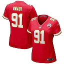 Zennovawear Women's Kansas City Chiefs Derrick Nnadi Red Game Jersey