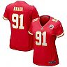 Zennovawear Women's Kansas City Chiefs Derrick Nnadi Red Game Jersey