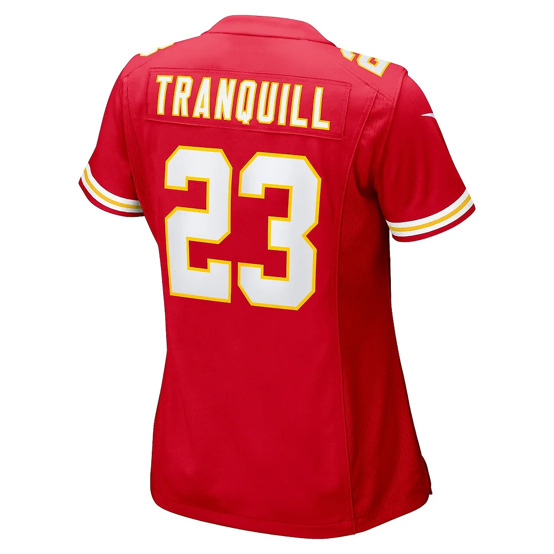 Zennovawear Women's Kansas City Chiefs Drue Tranquill Red Game Player Jersey