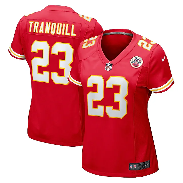 Zennovawear Women's Kansas City Chiefs Drue Tranquill Red Game Player Jersey