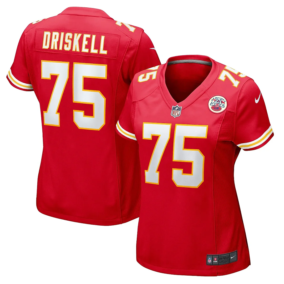 Zennovawear Women's Kansas City Chiefs Ethan Driskell Red Game Jersey