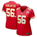 Zennovawear Women's Kansas City Chiefs George Karlaftis Red Game Player Jersey
