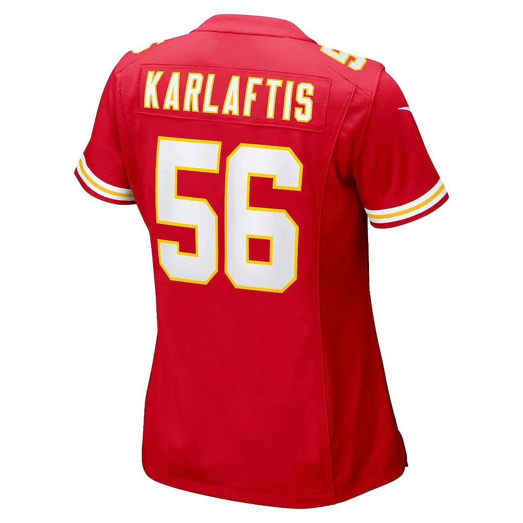 Zennovawear Women's Kansas City Chiefs George Karlaftis Red Game Player Jersey