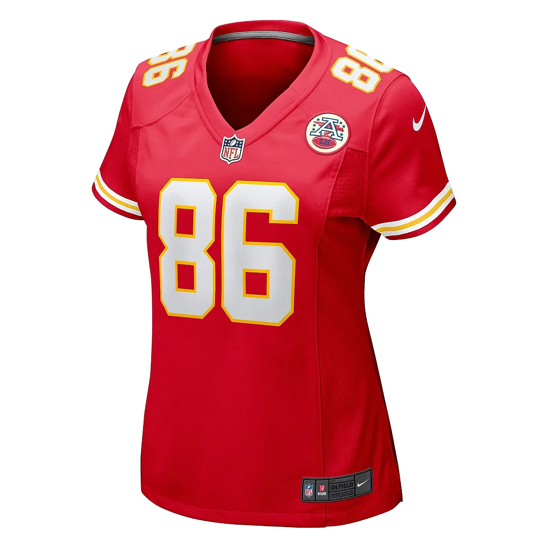 Zennovawear Women's Kansas City Chiefs Gerrit Prince Red Team Game Jersey