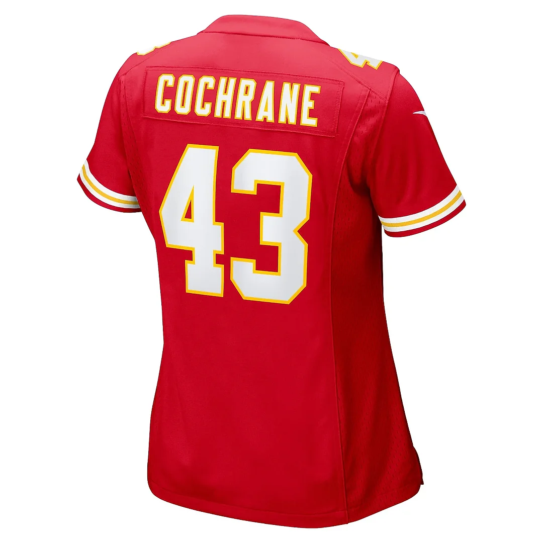 Zennovawear Women's Kansas City Chiefs Jack Cochrane Red Game Player Jersey