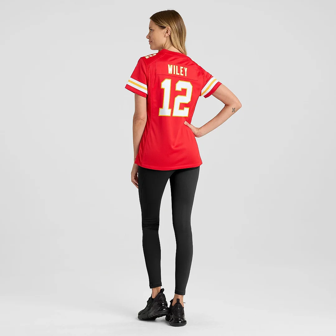 Zennovawear Women's Kansas City Chiefs Jared Wiley Red Game Jersey