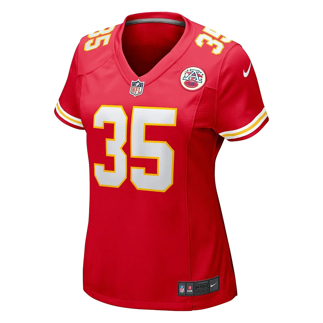 Zennovawear Women's Kansas City Chiefs Jaylen Watson Red Game Player Jersey