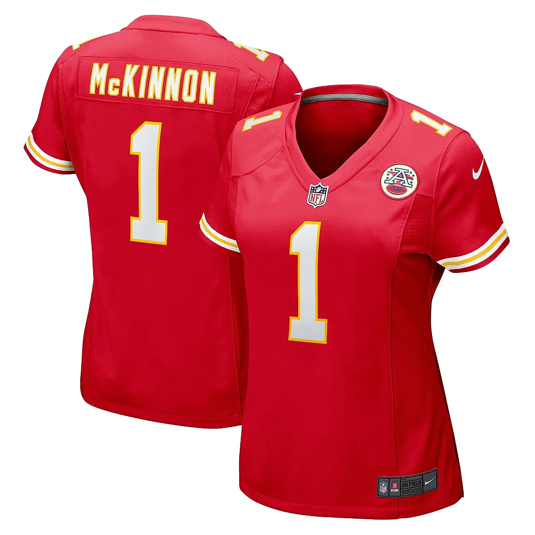 Zennovawear Women's Kansas City Chiefs Jerick McKinnon Red Game Player Jersey
