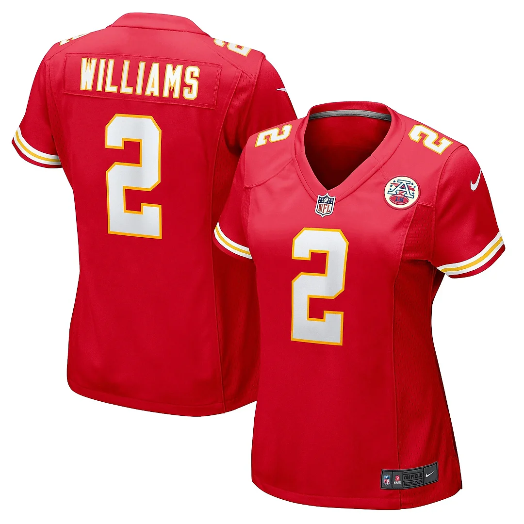 Zennovawear Women's Kansas City Chiefs Joshua Williams Red Game Jersey