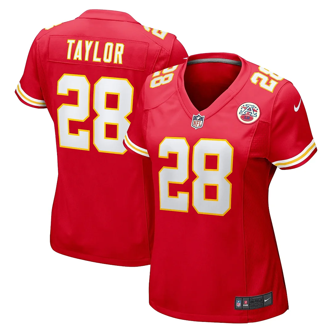 Zennovawear Women's Kansas City Chiefs Keith Taylor Red Team Game Jersey