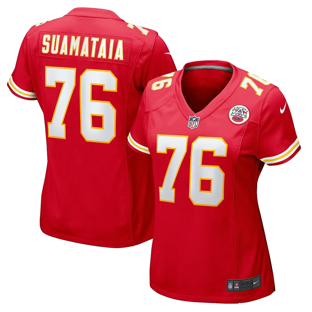 Zennovawear Women's Kansas City Chiefs Kingsley Suamataia Red Game Jersey