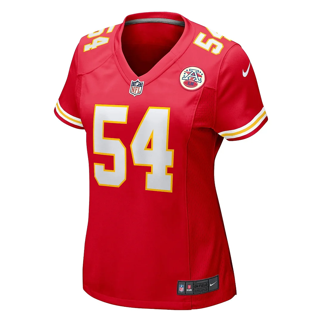 Zennovawear Women's Kansas City Chiefs Leo Chenal Red Game Player Jersey