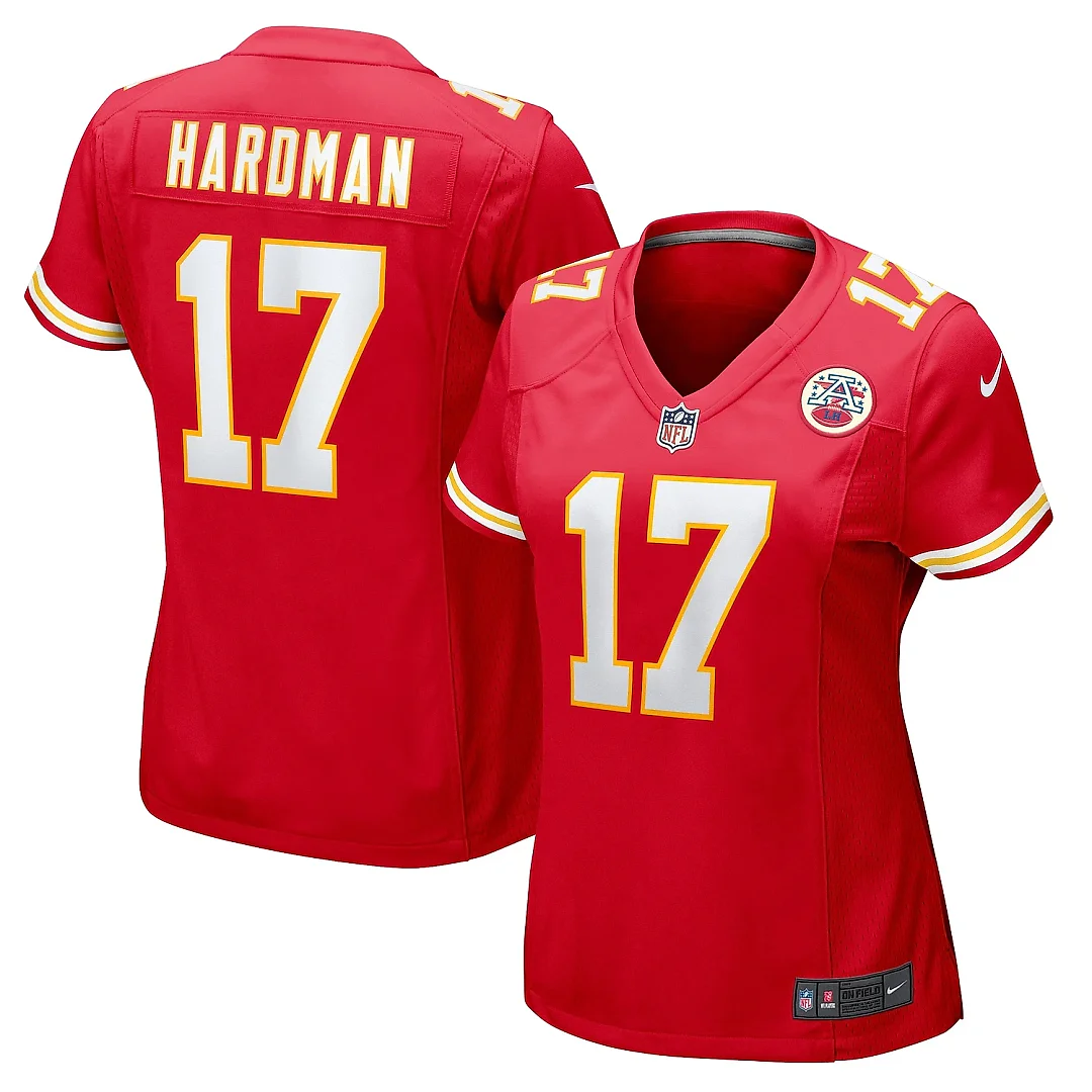 Zennovawear Women's Kansas City Chiefs Mecole Hardman Red Game Jersey