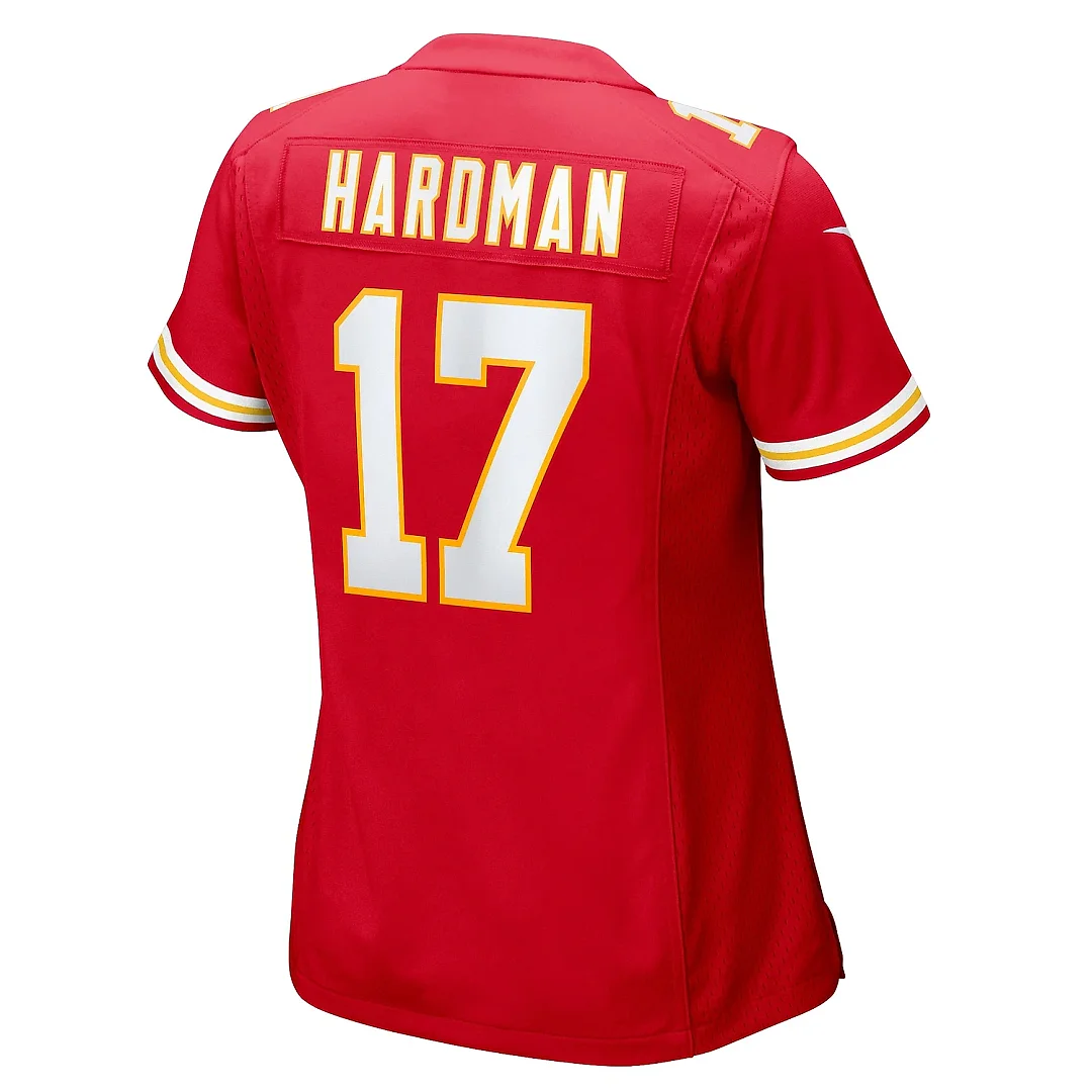 Zennovawear Women's Kansas City Chiefs Mecole Hardman Red Game Jersey