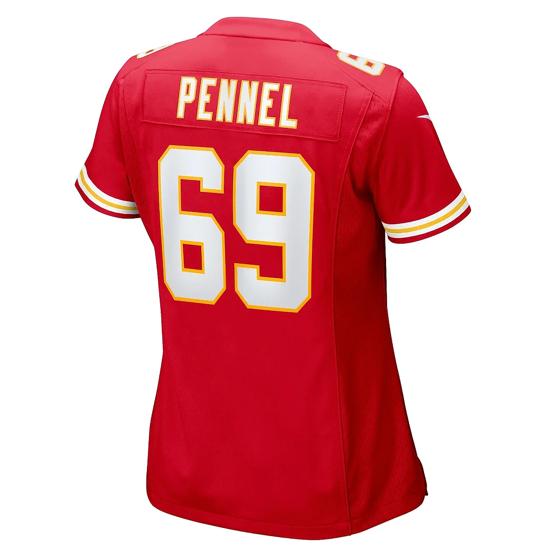 Zennovawear Women's Kansas City Chiefs Mike Pennel Red Game Jersey