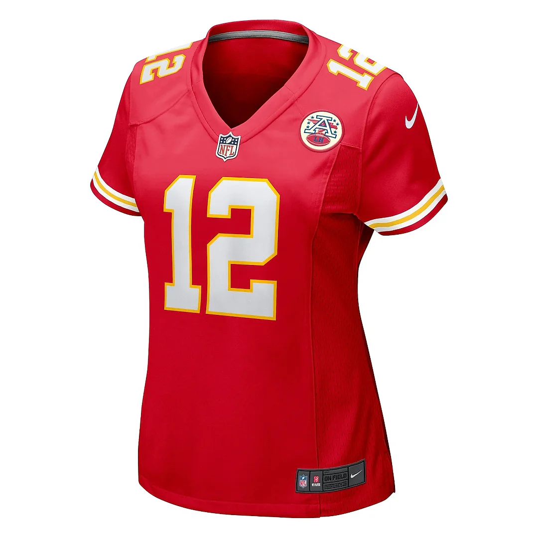 Zennovawear Women's Kansas City Chiefs Montrell Washington Red Team Game Jersey