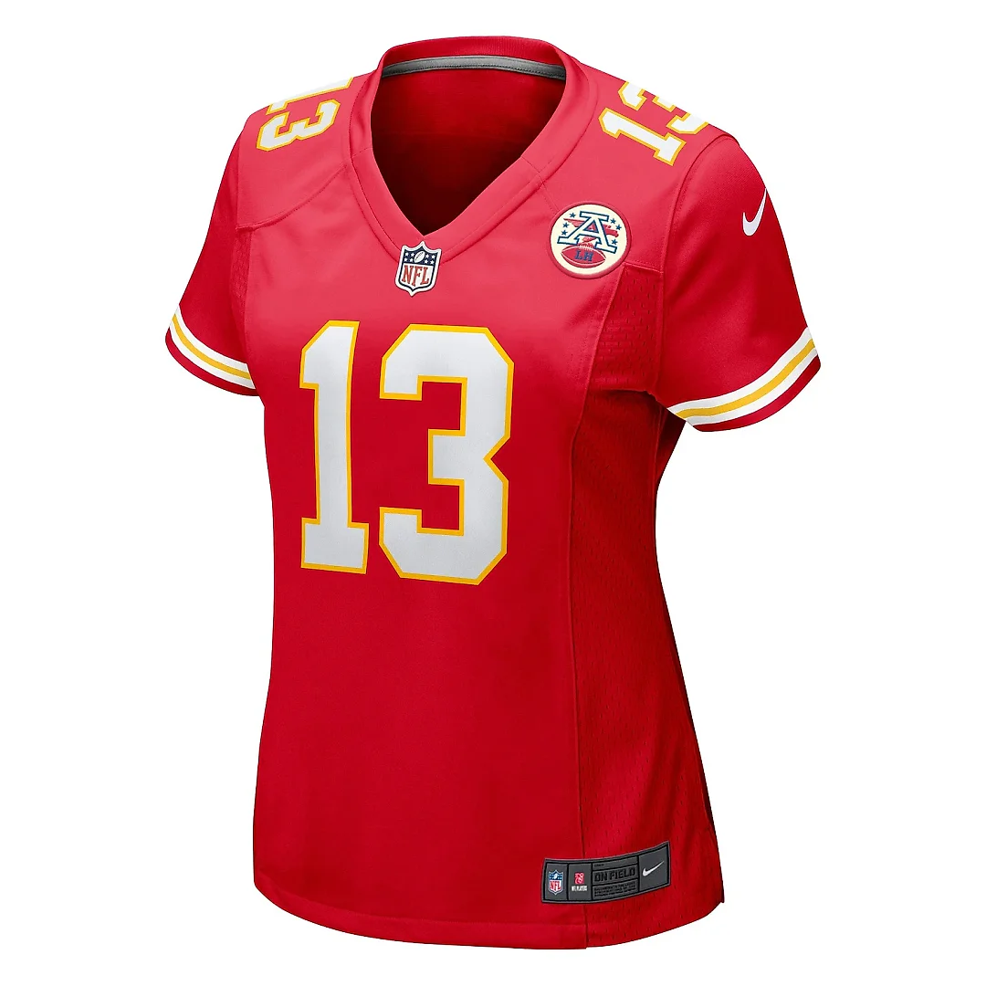 Zennovawear Women's Kansas City Chiefs Nazeeh Johnson Red Game Player Jersey