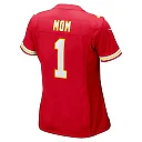 Zennovawear Women's Kansas City Chiefs Number 1 Mom Red Game Jersey