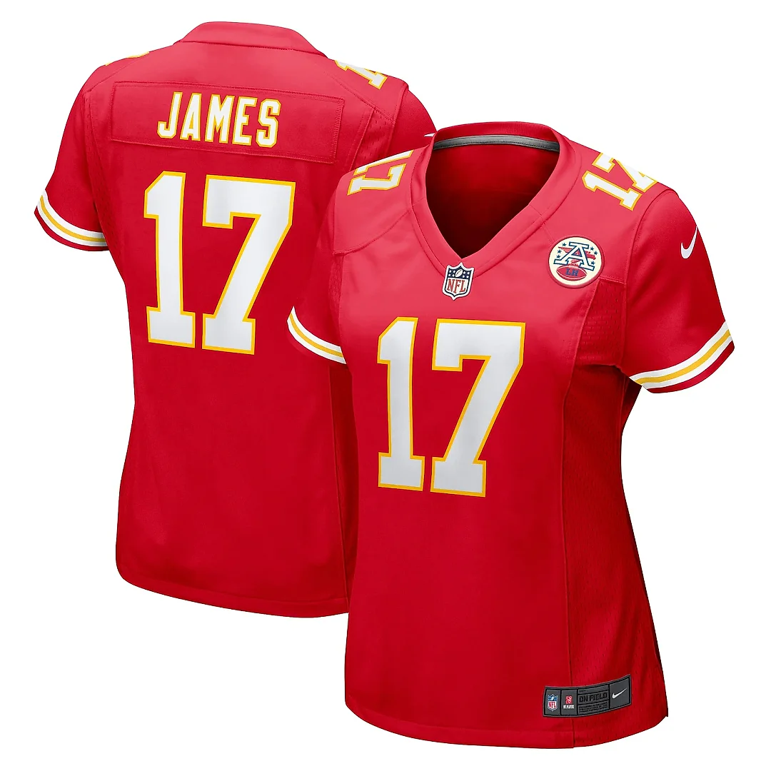 Zennovawear Women's Kansas City Chiefs Richie James Red Game Jersey