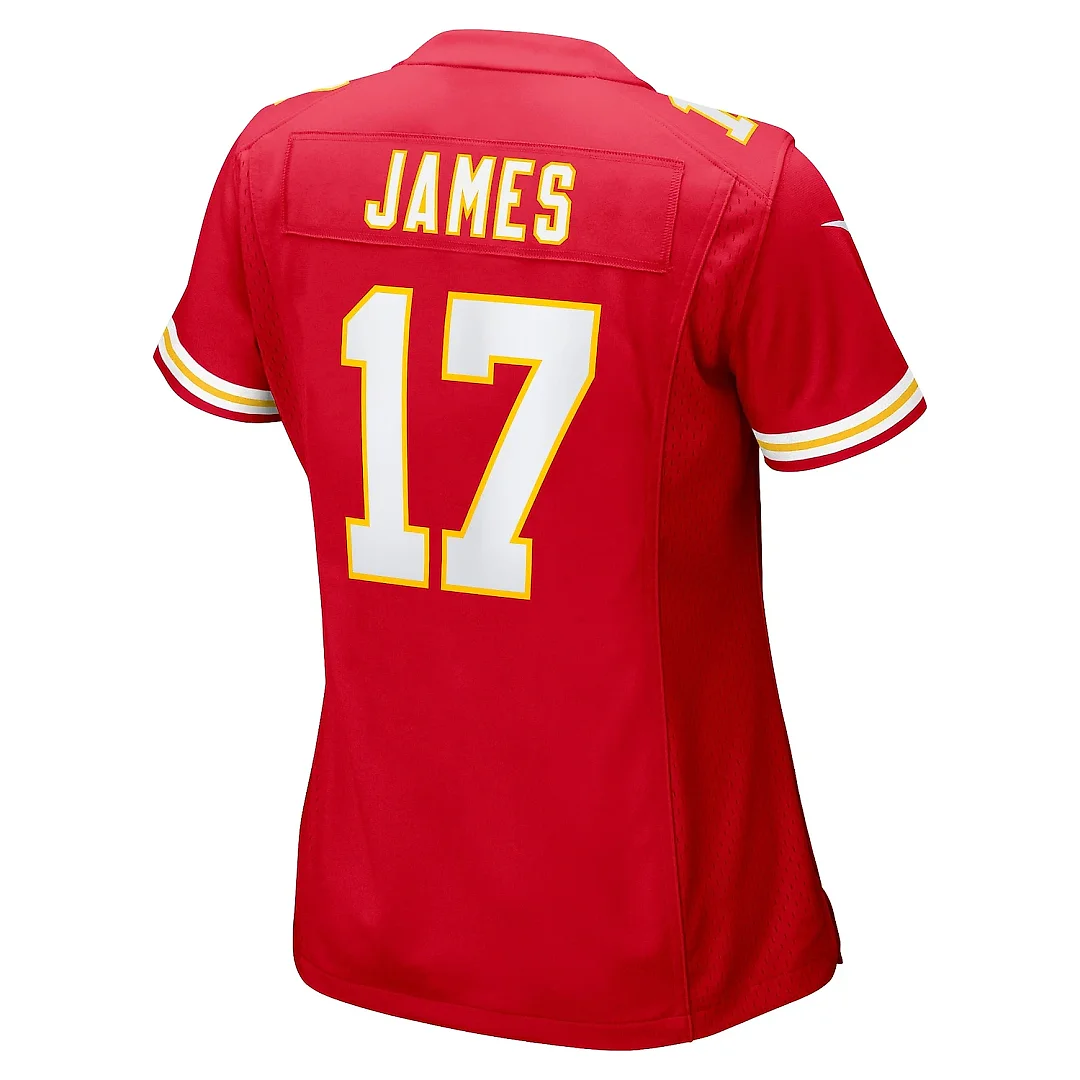 Zennovawear Women's Kansas City Chiefs Richie James Red Game Jersey