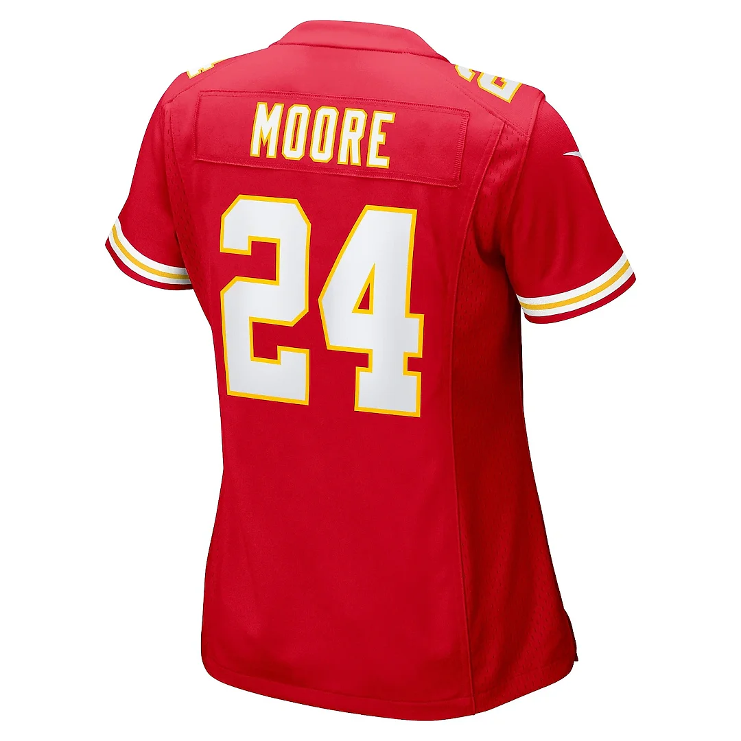 Zennovawear Women's Kansas City Chiefs Skyy Moore Red Game Player Jersey