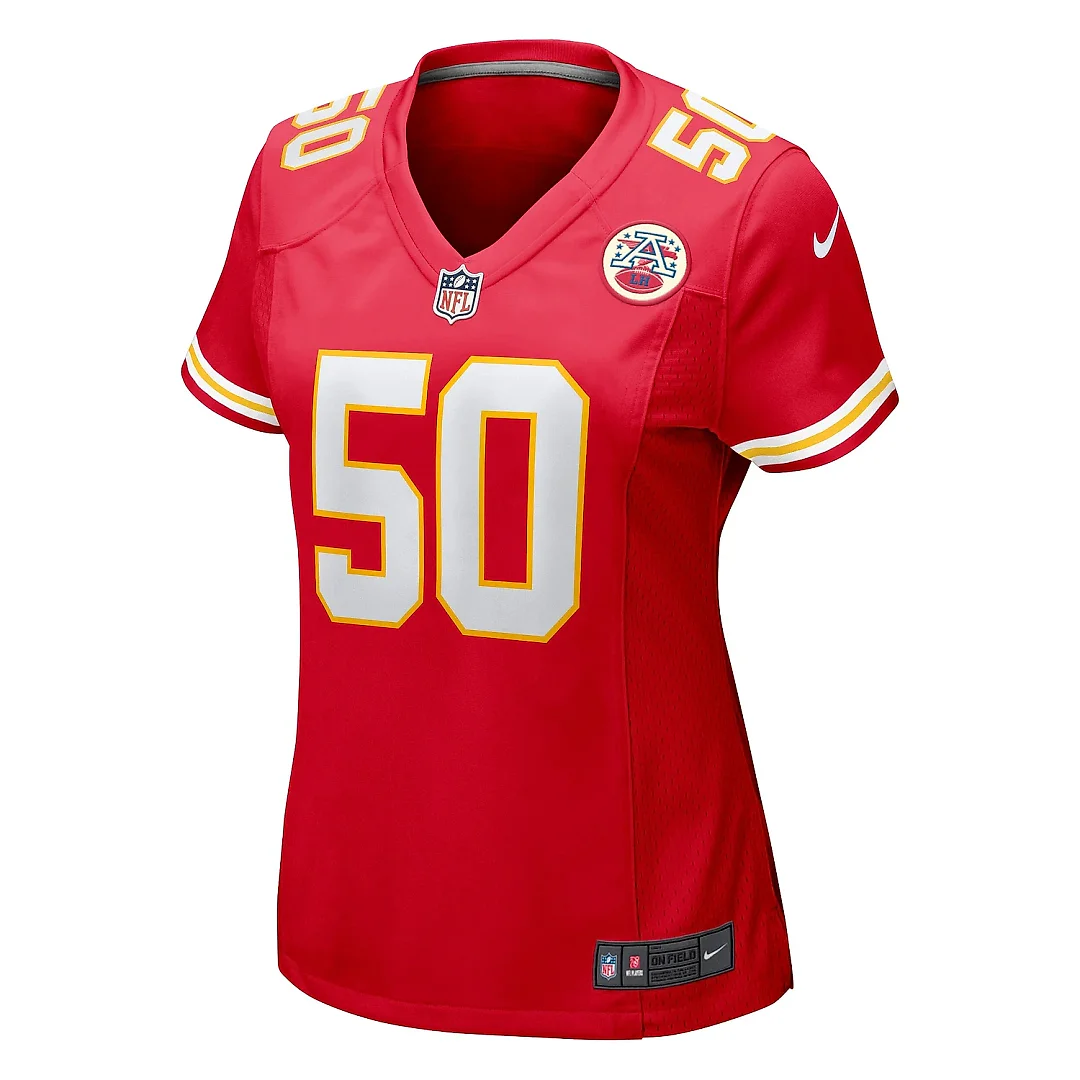 Zennovawear Women's Kansas City Chiefs Willie Gay Red Game Jersey