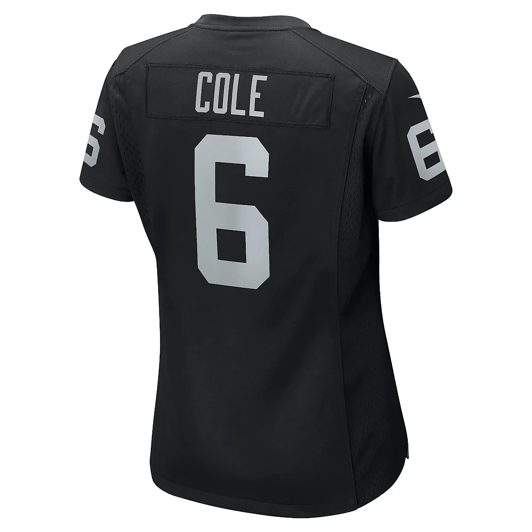 Zennovawear Women's Las Vegas Raiders AJ Cole Black Game Jersey