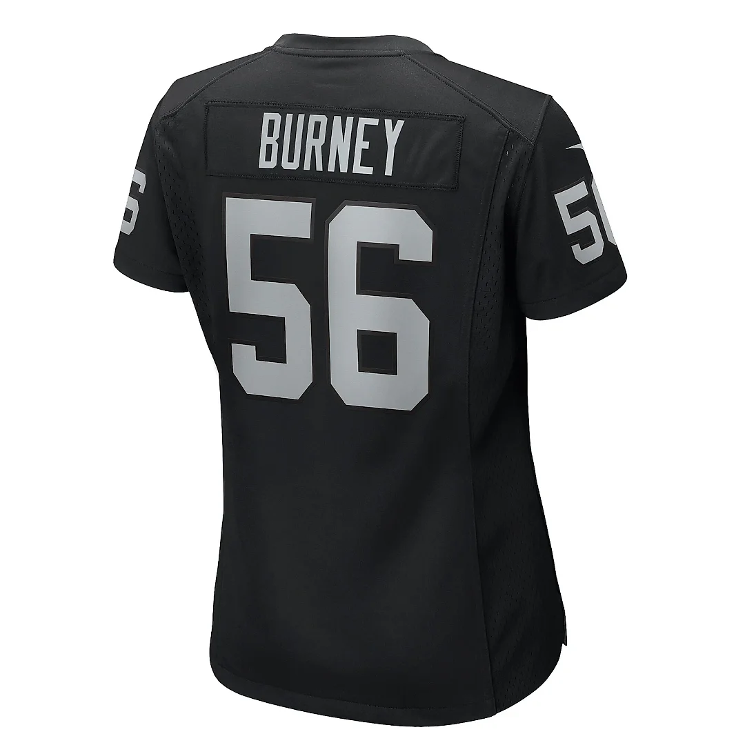 Zennovawear Women's Las Vegas Raiders Amari Burney Black Game Jersey