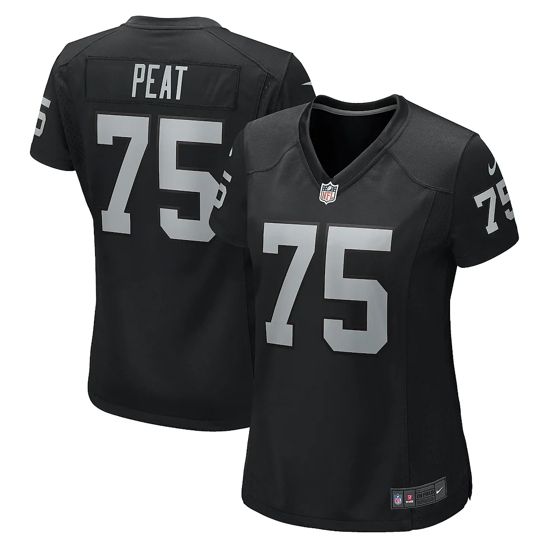 Zennovawear Women's Las Vegas Raiders Andrus Peat Black Game Jersey