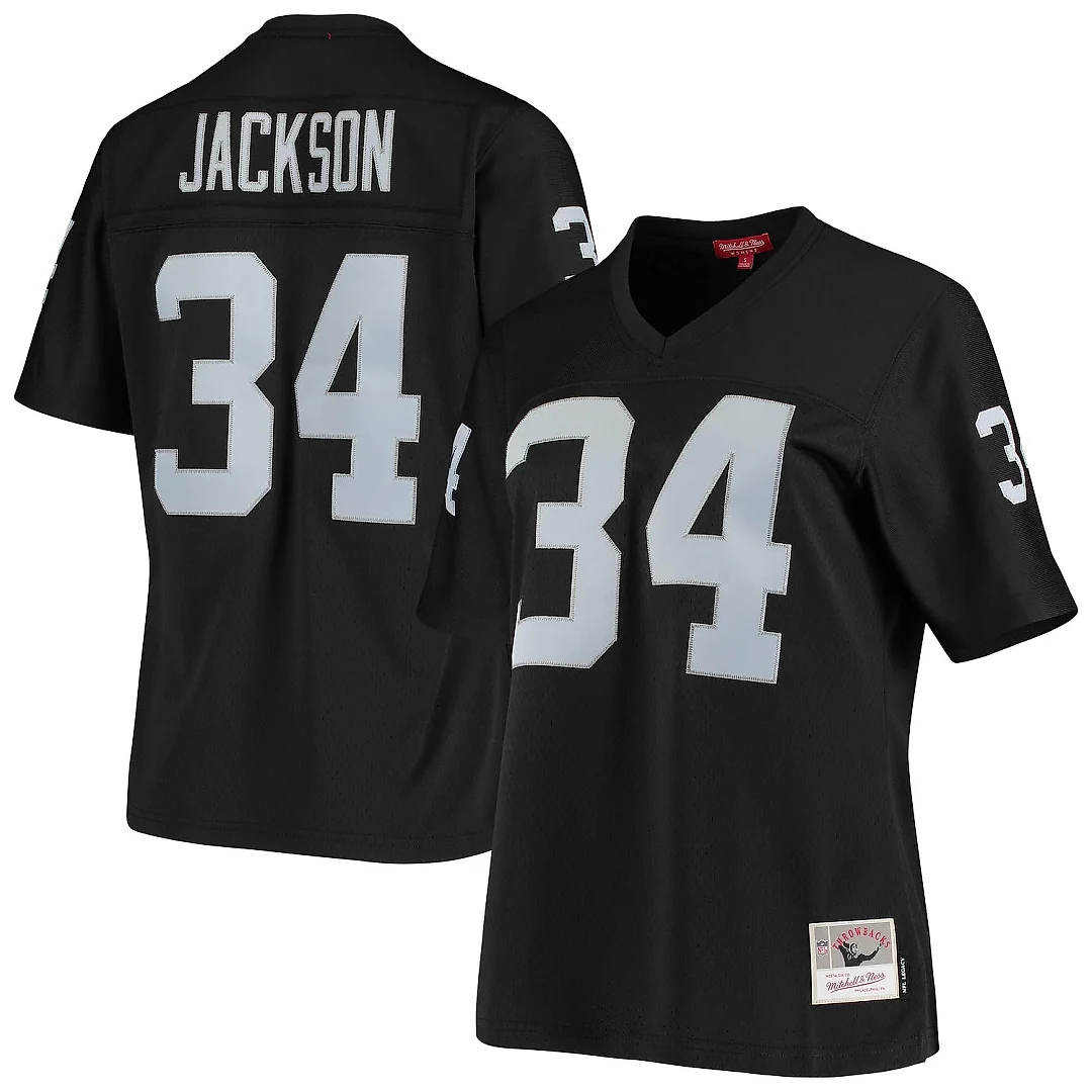 Zennovawear Women's Las Vegas Raiders Bo Jackson Mitchell & Ness Black 1988 Legacy Jersey