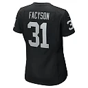 Zennovawear Women's Las Vegas Raiders Brandon Facyson Black Team Game Jersey