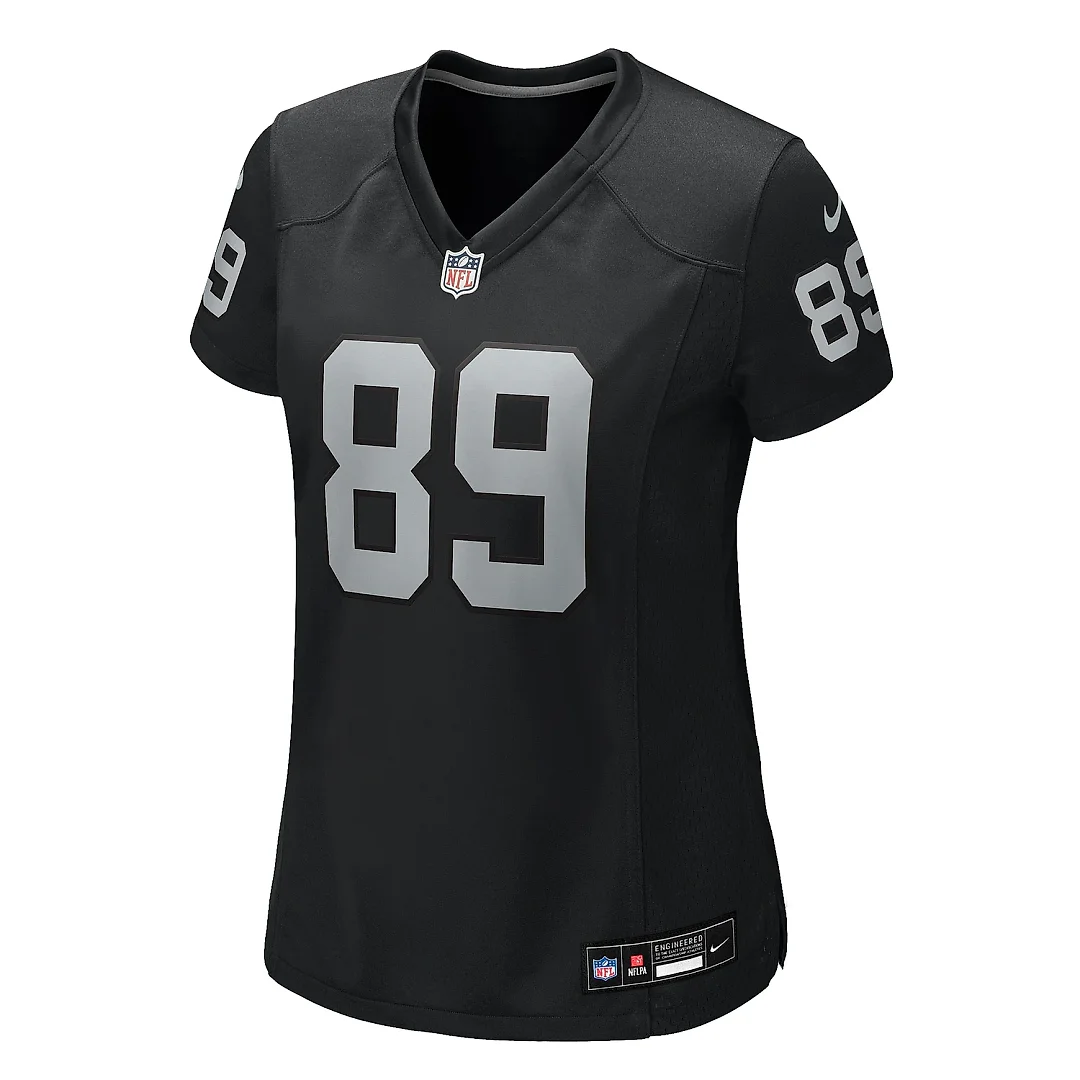 Zennovawear Women's Las Vegas Raiders Brock Bowers Black Team Game Jersey