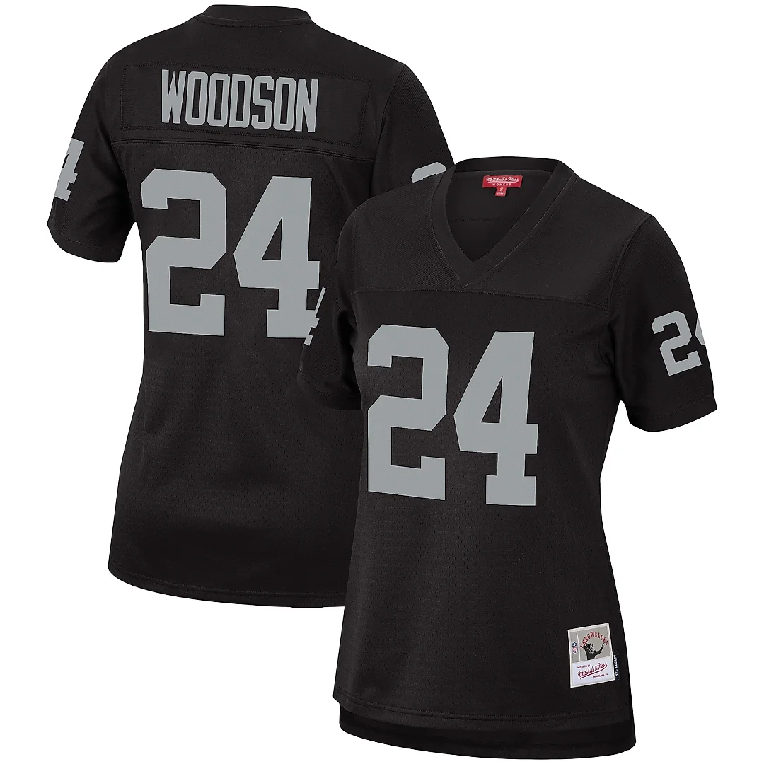 Zennovawear Women's Las Vegas Raiders Charles Woodson Mitchell & Ness Black Legacy Team Jersey
