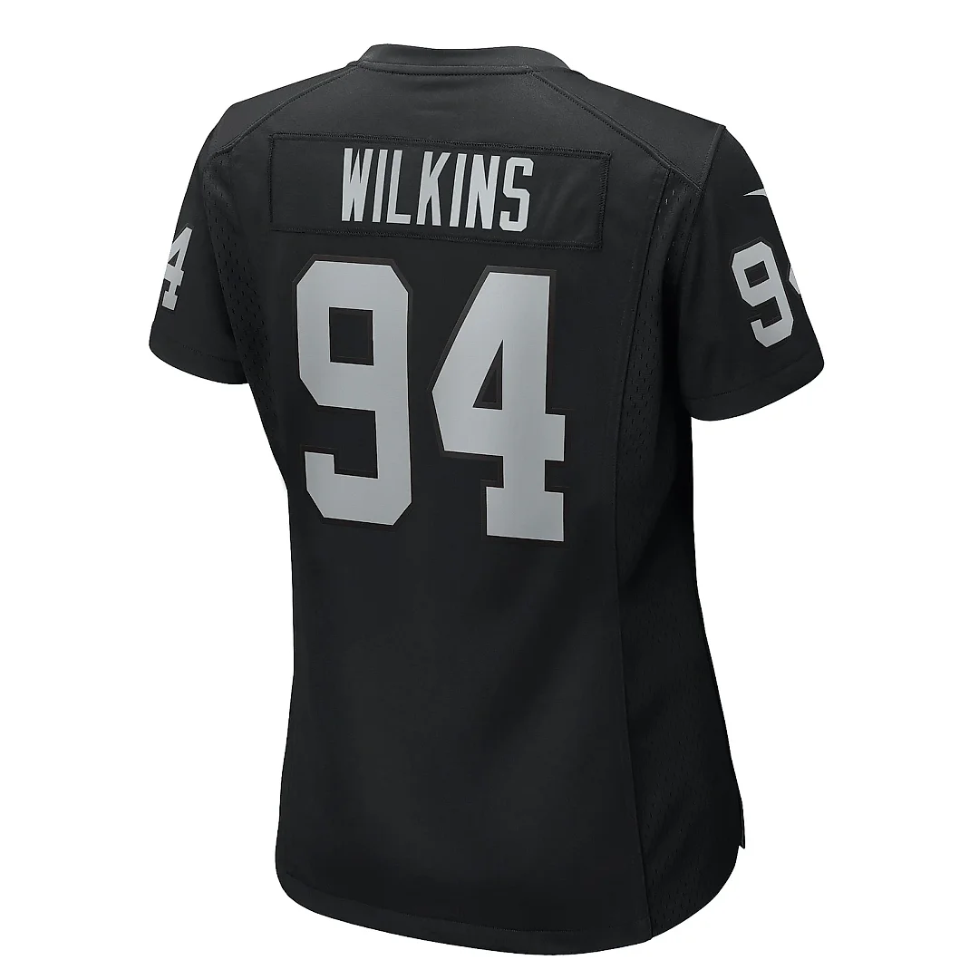 Zennovawear Women's Las Vegas Raiders Christian Wilkins Black Game Jersey