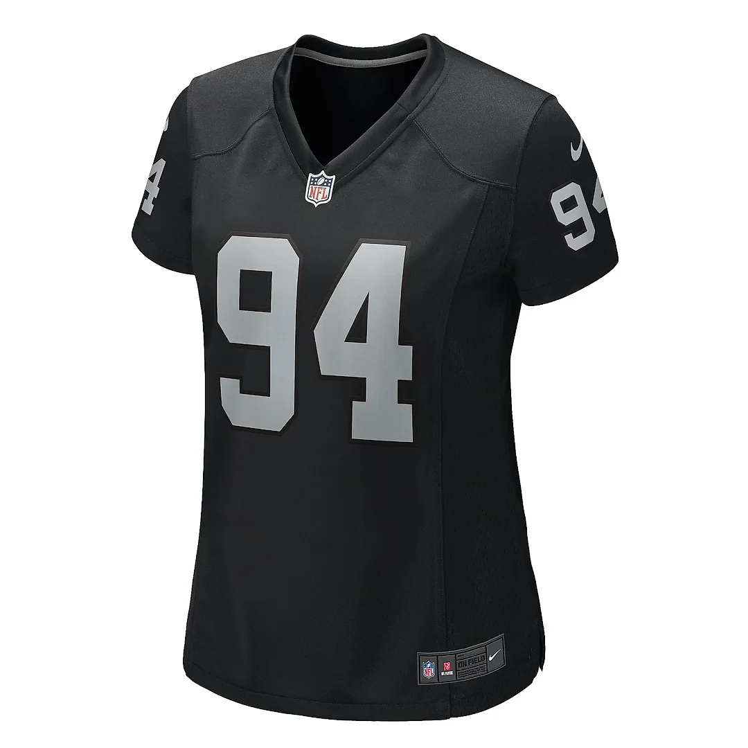 Zennovawear Women's Las Vegas Raiders Christian Wilkins Black Game Jersey