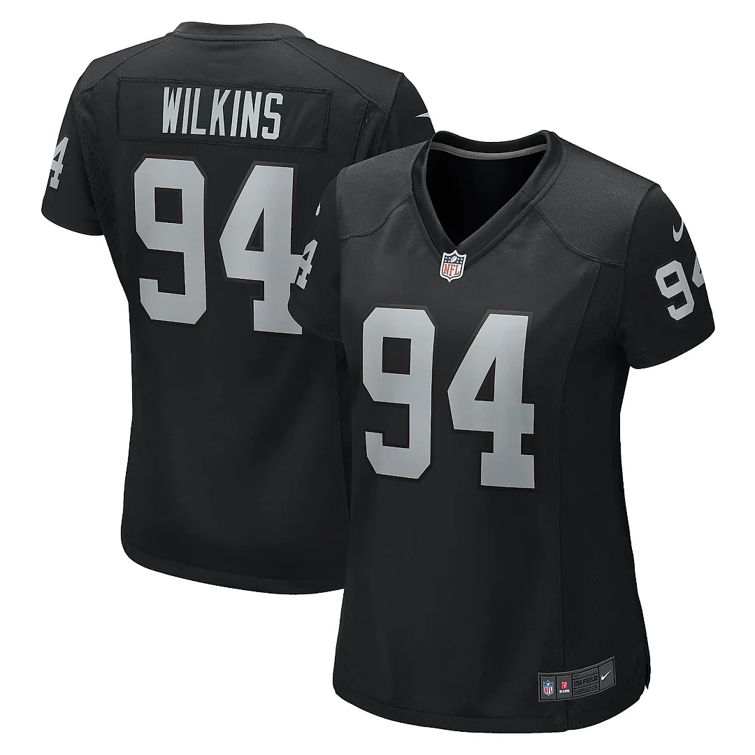 Zennovawear Women's Las Vegas Raiders Christian Wilkins Black Game Jersey