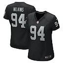 Zennovawear Women's Las Vegas Raiders Christian Wilkins Black Game Jersey