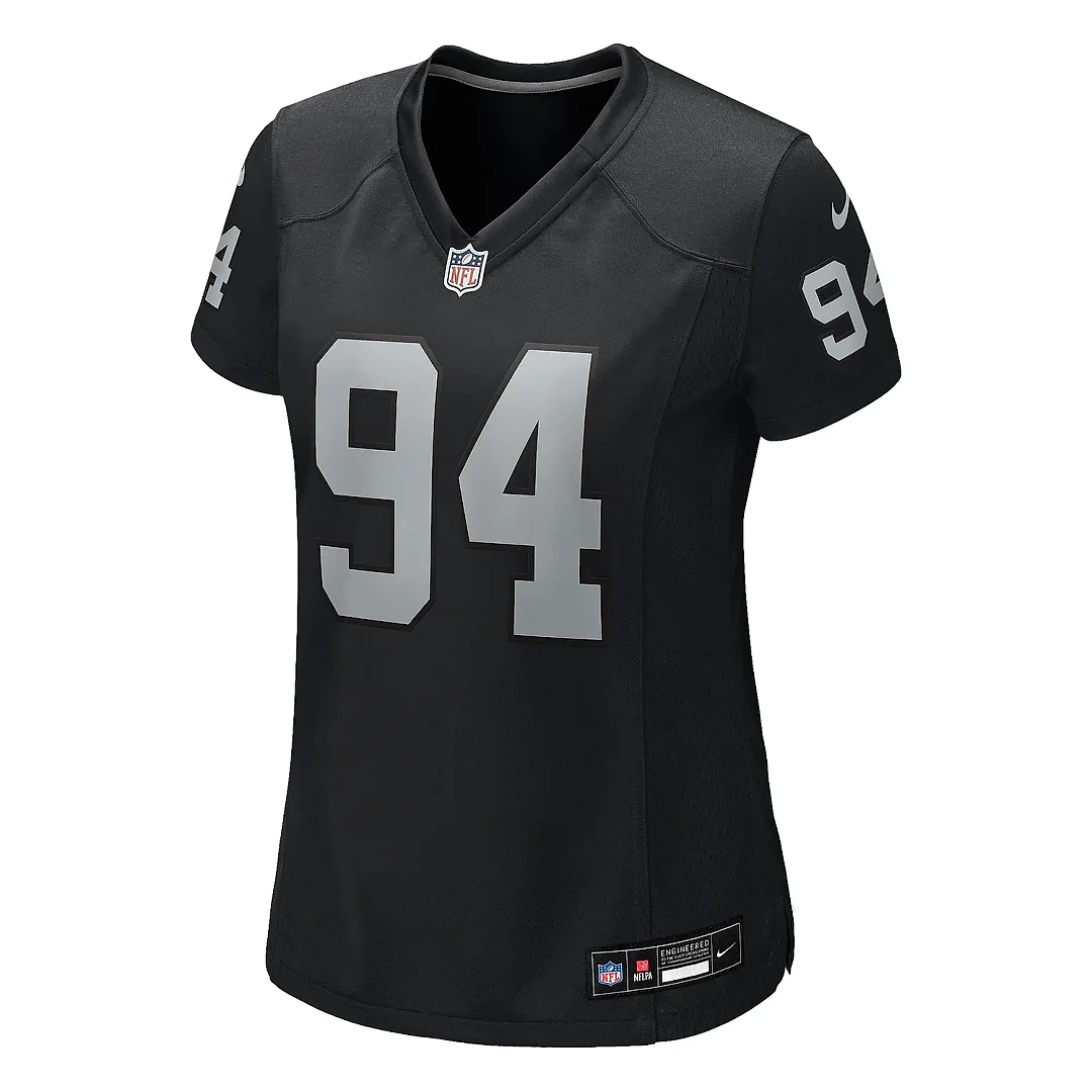 Zennovawear Women's Las Vegas Raiders Christian Wilkins Black Team Game Jersey